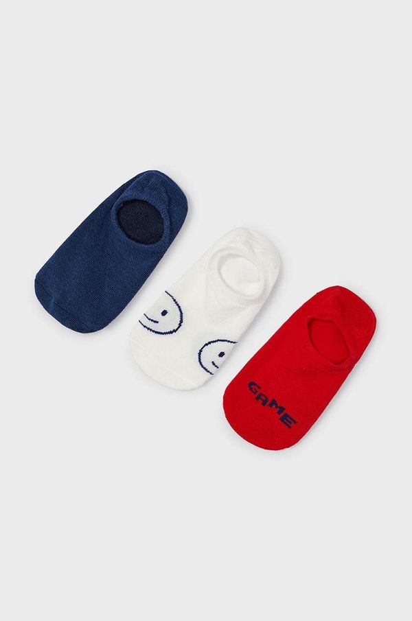 Mayoral Otroške nogavice Mayoral 3-pack rdeča barva