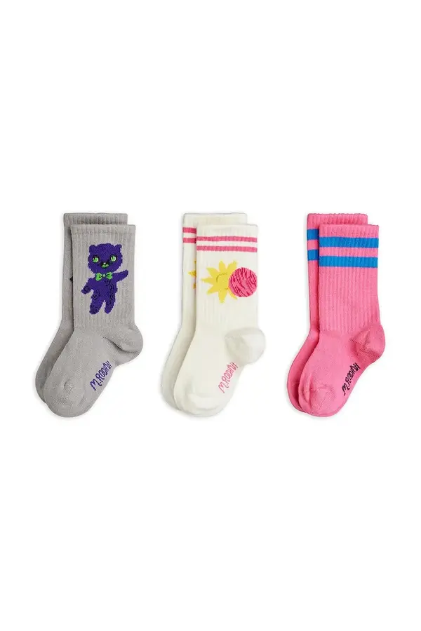 Mini Rodini Otroške nogavice Mini Rodini Alien 3-pack