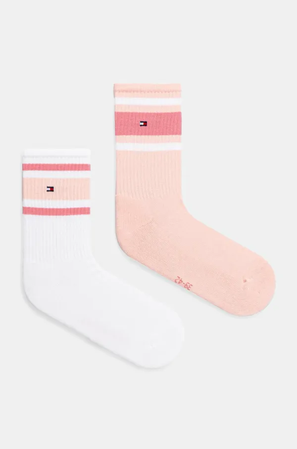 Tommy Hilfiger Otroške nogavice Tommy Hilfiger 2-pack bež barva, 701229942