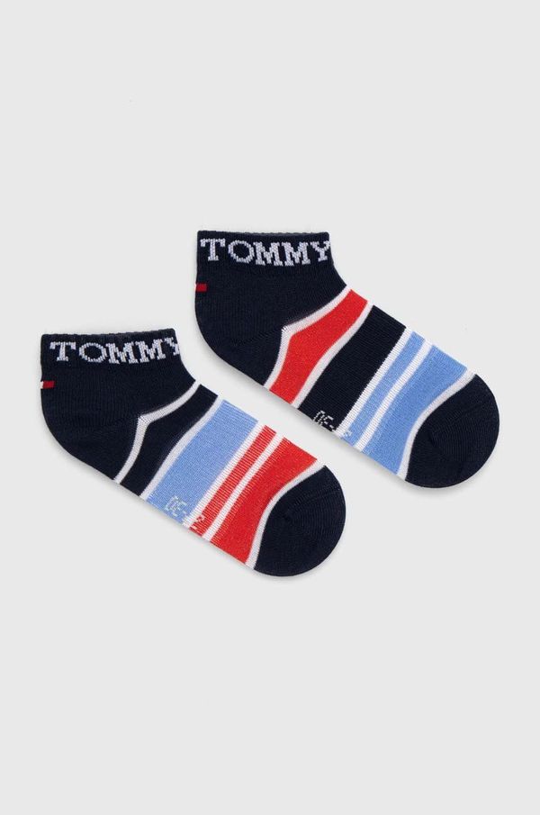 Tommy Hilfiger Otroške nogavice Tommy Hilfiger 2-pack mornarsko modra barva