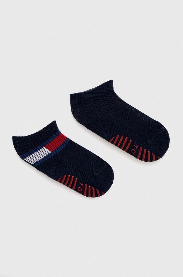 Tommy Hilfiger Otroške nogavice Tommy Hilfiger 2-pack mornarsko modra barva