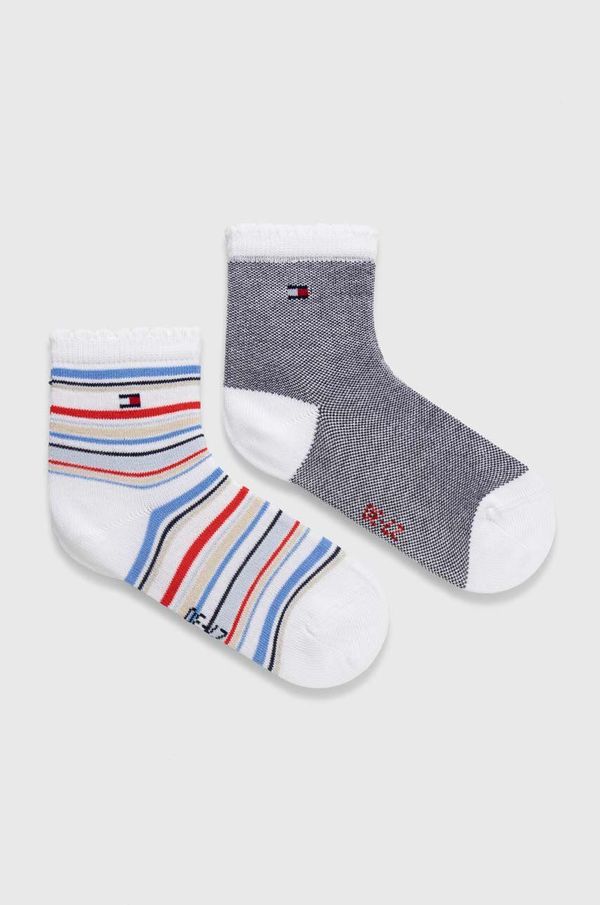 Tommy Hilfiger Otroške nogavice Tommy Hilfiger 2-pack siva barva