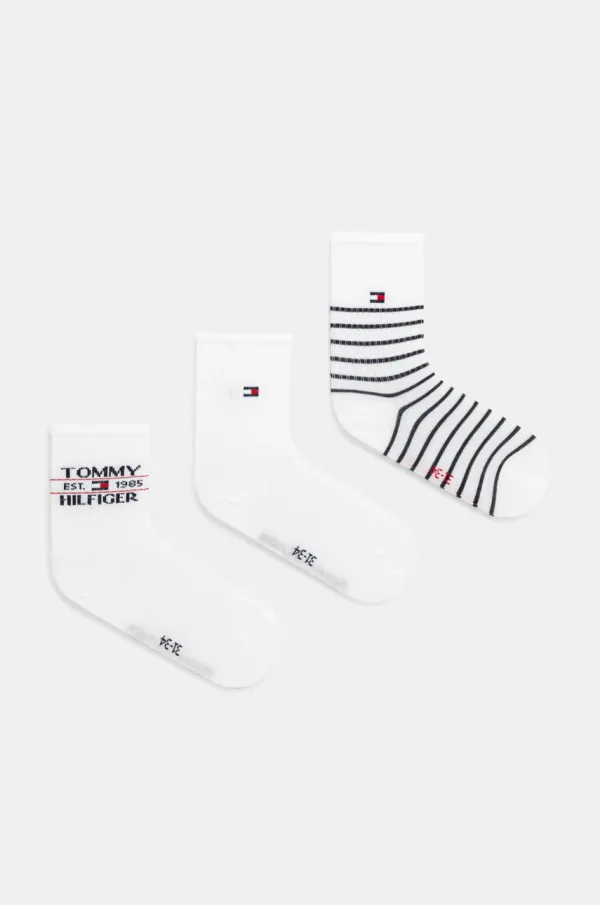 Tommy Hilfiger Otroške nogavice Tommy Hilfiger 3-pack bež barva, 701232830