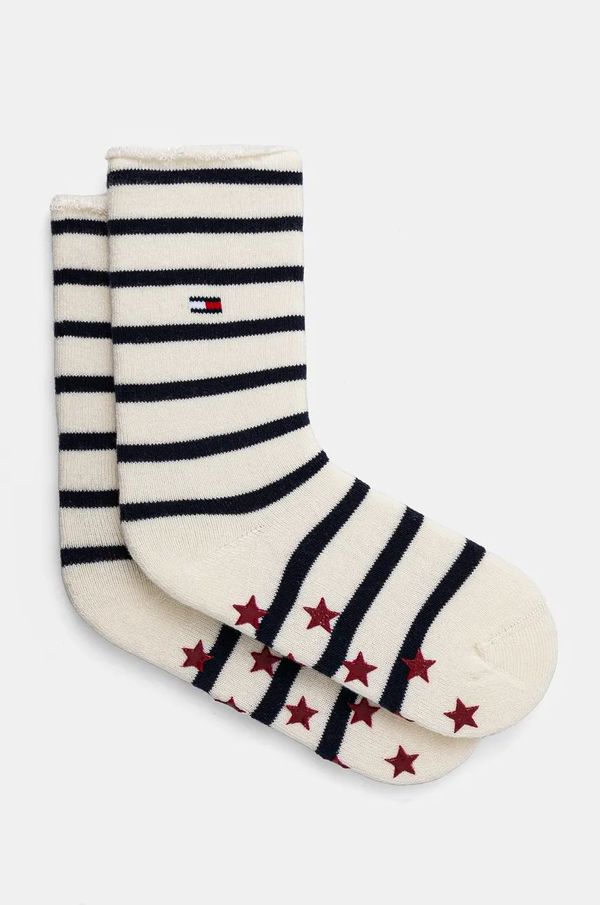 Tommy Hilfiger Otroške nogavice Tommy Hilfiger bela barva, 701229873