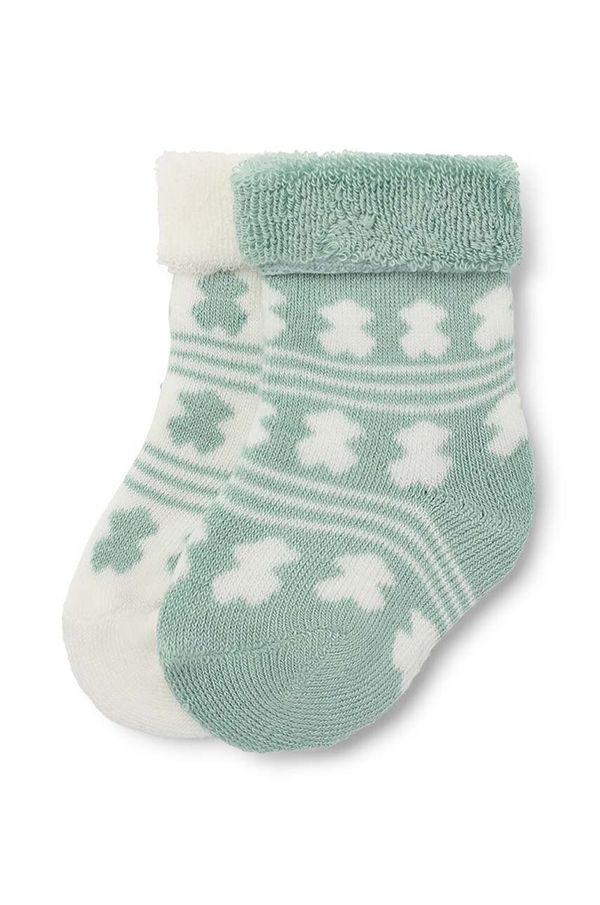 Tous Otroške nogavice Tous SSocks 2-pack zelena barva, SSocks.2104