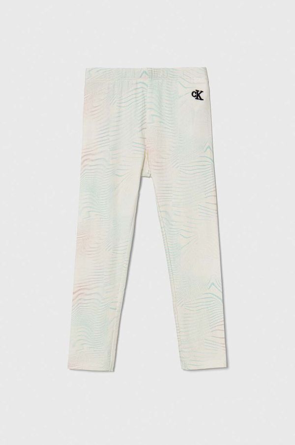 Calvin Klein Jeans Otroške pajkice Calvin Klein Jeans bež barva