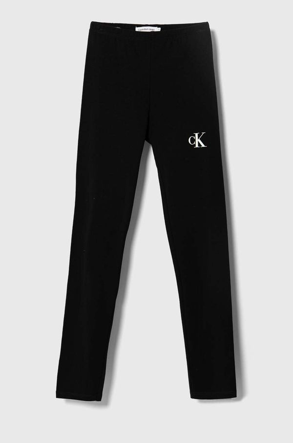 Calvin Klein Jeans Otroške pajkice Calvin Klein Jeans črna barva
