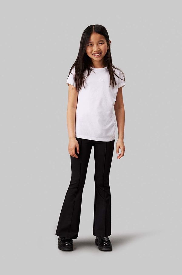 Calvin Klein Jeans Otroške pajkice Calvin Klein Jeans PUNTO TAPE FLARE črna barva, IG0IG02518