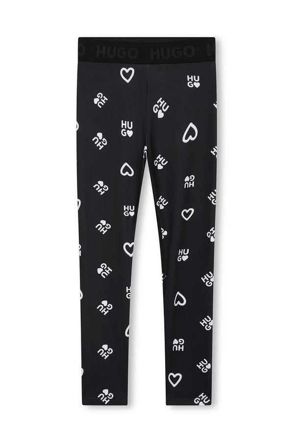 HUGO Otroške pajkice HUGO črna barva