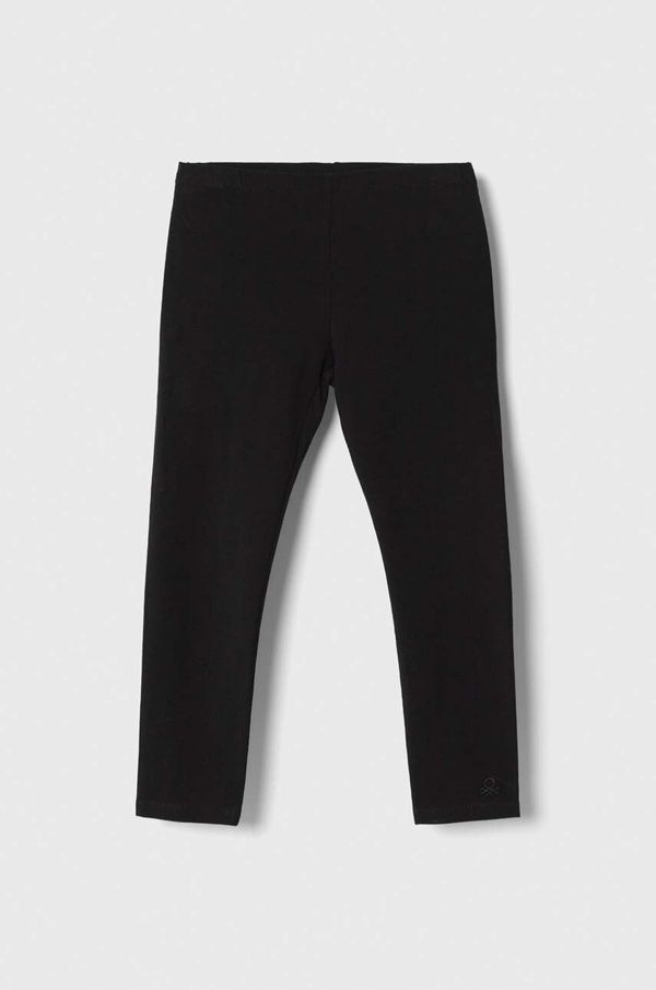 United Colors of Benetton Otroške pajkice United Colors of Benetton črna barva