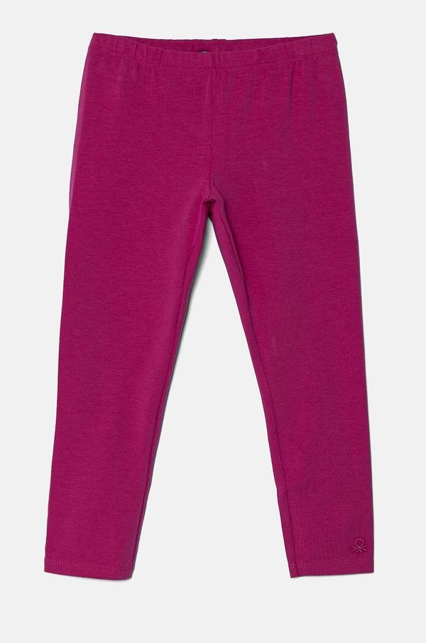 United Colors of Benetton Otroške pajkice United Colors of Benetton roza barva