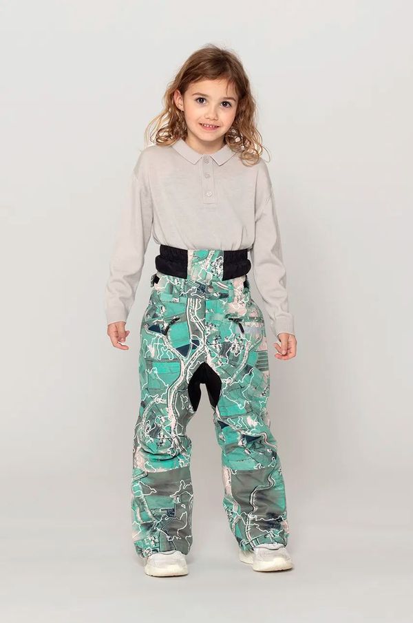 Gosoaky Otroške smučarske hlače Gosoaky BIG BAD WOLF zelena barva, 242.9.1.708