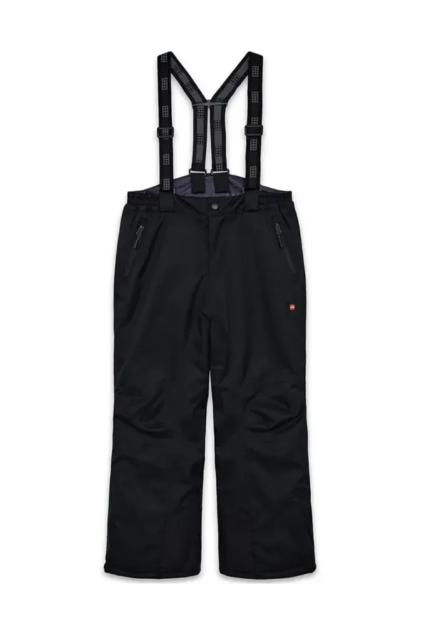 Lego Otroške smučarske hlače Lego črna barva