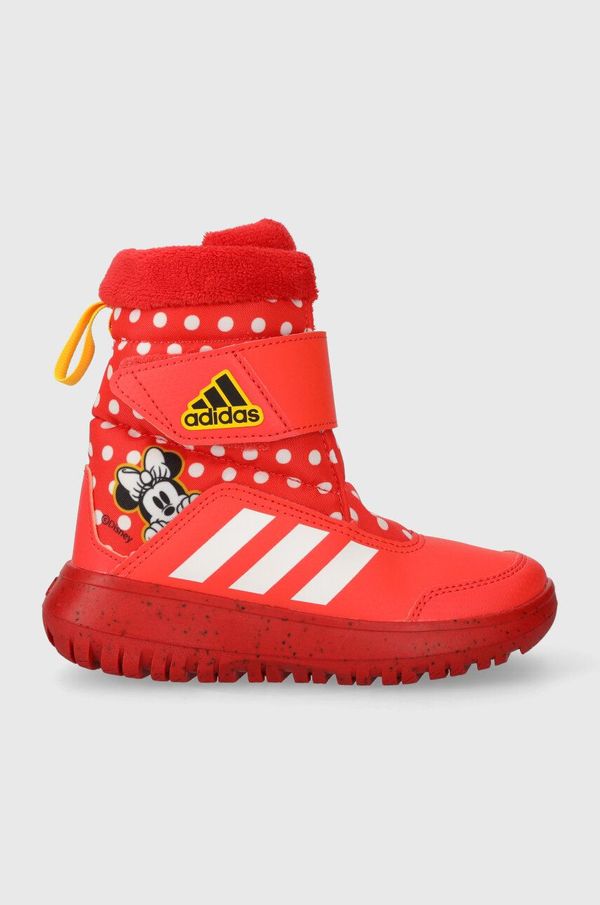 adidas Otroške snežke adidas Winterplay Minnie C rdeča barva