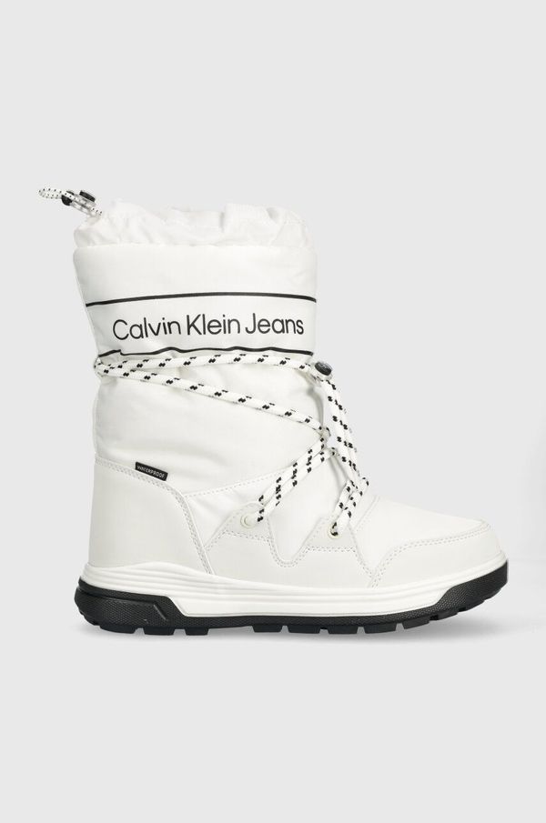 Calvin Klein Jeans Otroške snežke Calvin Klein Jeans bela barva