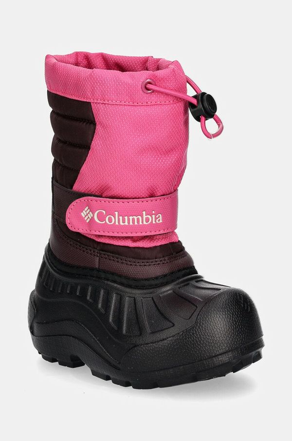 Columbia Otroške snežke Columbia POWDERBUG SNOWLITE roza barva, 2078922