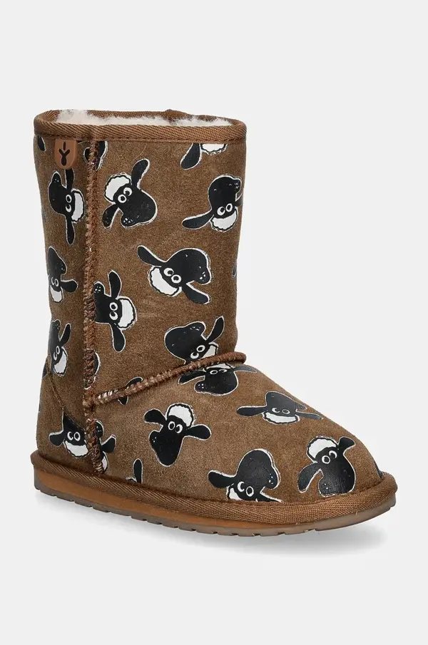 Emu Australia Otroške snežke iz semiša Emu Australia Shaun The Sheep Print