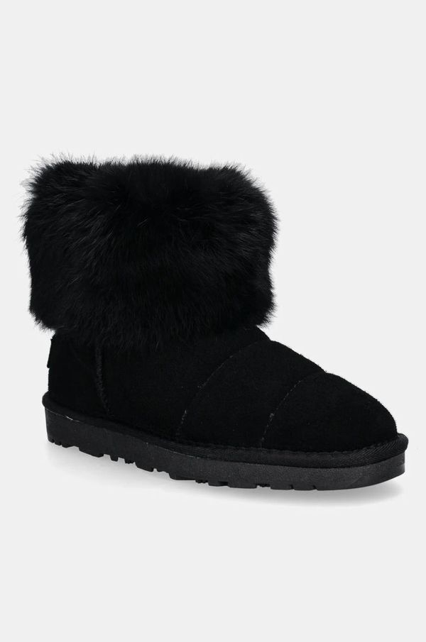 Patrizia Pepe Otroške snežke iz semiša Patrizia Pepe črna barva, PPJ941