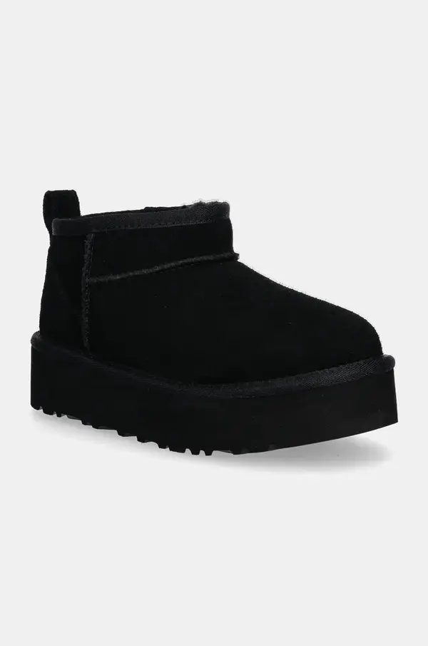 UGG Otroške snežke iz semiša UGG CLASSIC ULTRA MINI PLATFORM