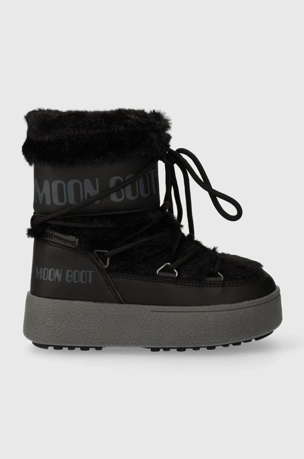 Moon Boot Otroške snežke Moon Boot 34300900 MB JTRACK FAUX FUR WP črna barva