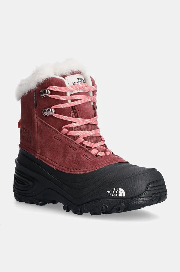 The North Face Otroške snežke The North Face SHELLISTA V LACE WP bordo barva, NF0A7W5X7I01