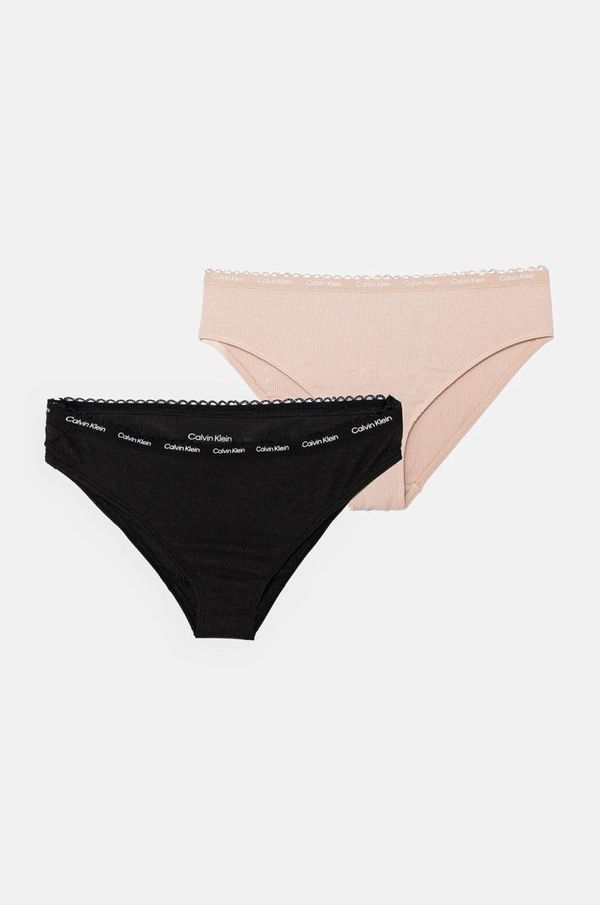 Calvin Klein Underwear Otroške spodnje hlače Calvin Klein Underwear 5-pack roza barva, G80G800712