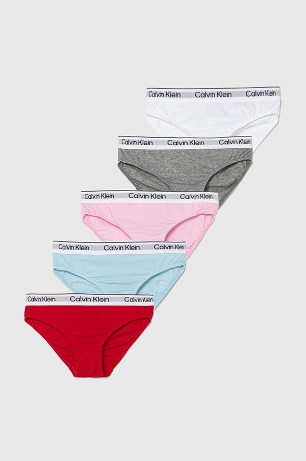 Calvin Klein Underwear Otroške spodnje hlače Calvin Klein Underwear 5-pack roza barva