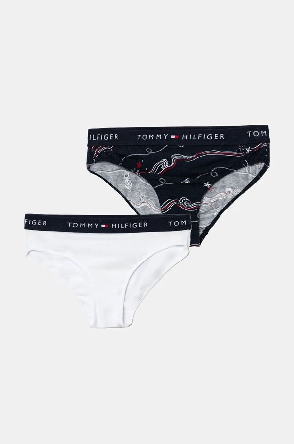 Tommy Hilfiger Otroške spodnje hlače Tommy Hilfiger 2-pack mornarsko modra barva, UG0UG00751