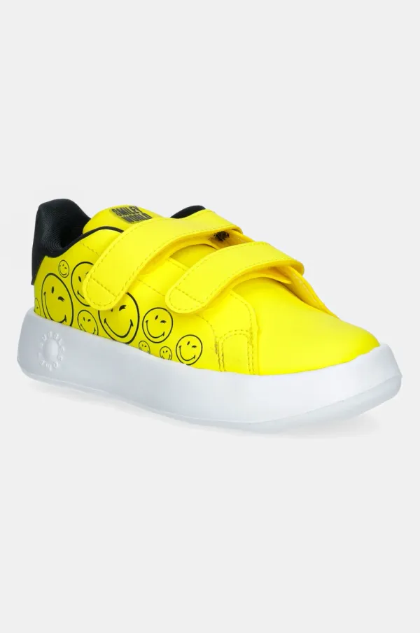 adidas Otroške superge adidas ADVANTAGE SMILEY rumena barva, JI0501