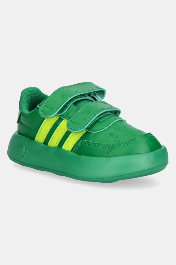adidas Otroške superge adidas BREAKNET Monsters inc zelena barva, JH9234