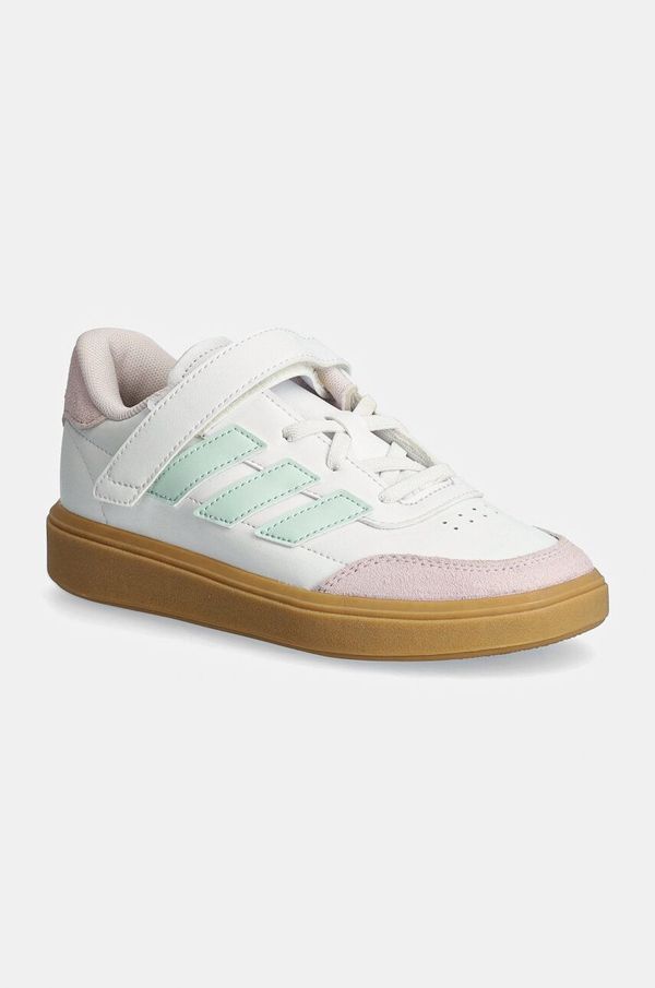 adidas Otroške superge adidas COURTBLOCK EL C bela barva, ID6503