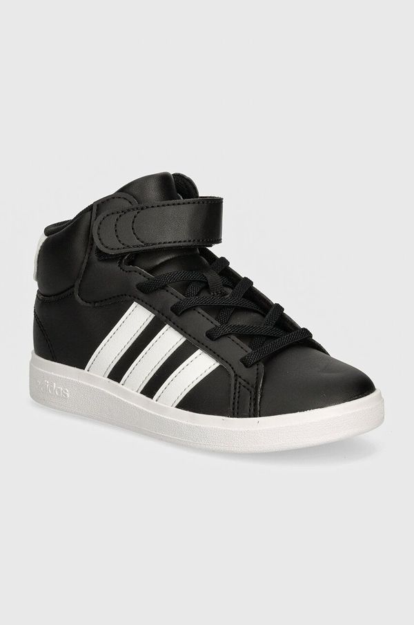 adidas Otroške superge adidas GRAND COURT MID črna barva, IE3863