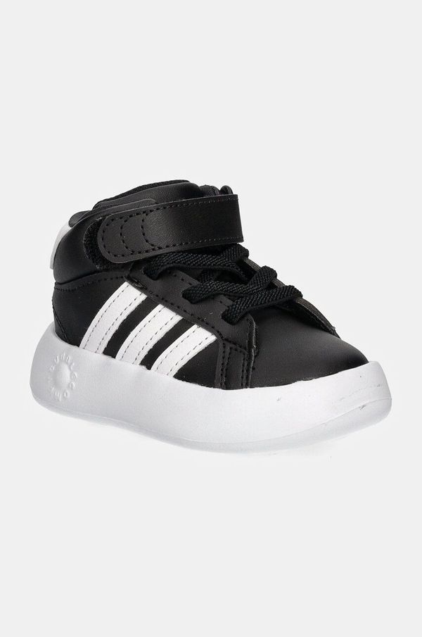 adidas Otroške superge adidas GRAND COURT MID črna barva, IE3867