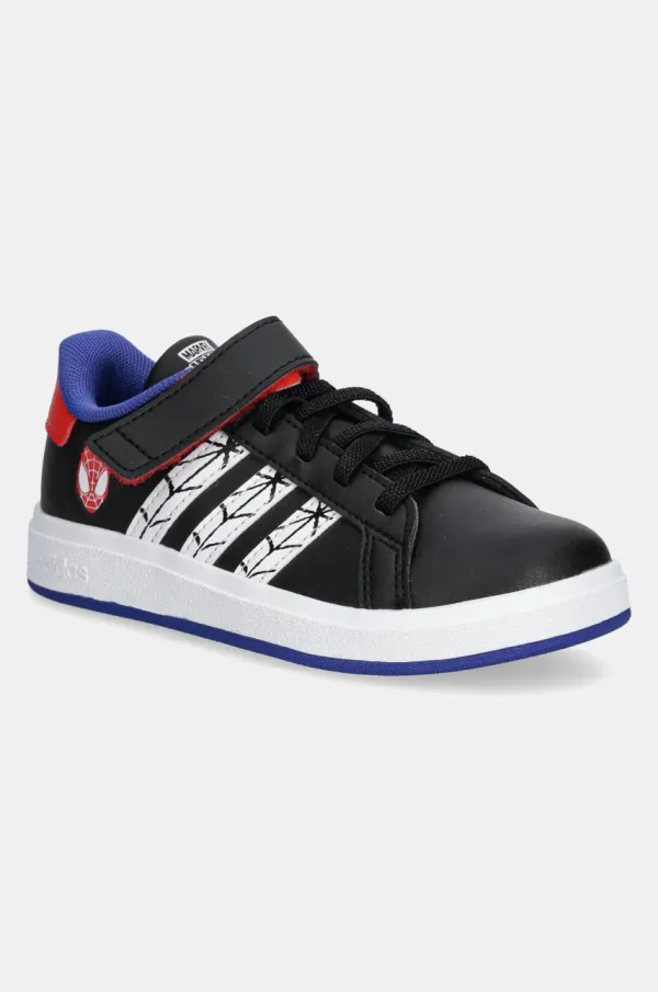 adidas Otroške superge adidas GRAND COURT SPIDER-MAN črna barva, JS0742