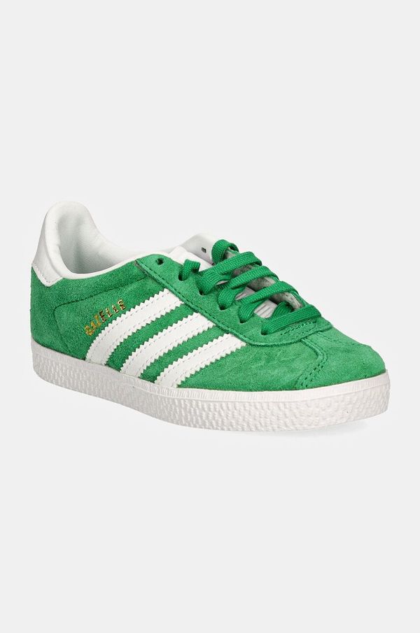 adidas Originals Otroške superge adidas Originals GAZELLE C zelena barva, IH9910