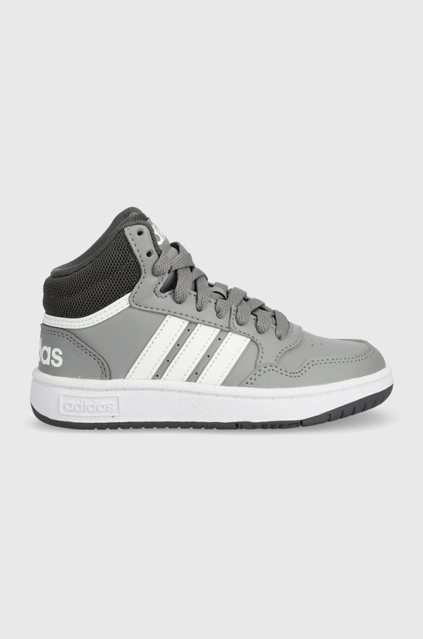 adidas Originals Otroške superge adidas Originals HOOPS MID 3.0 K siva barva