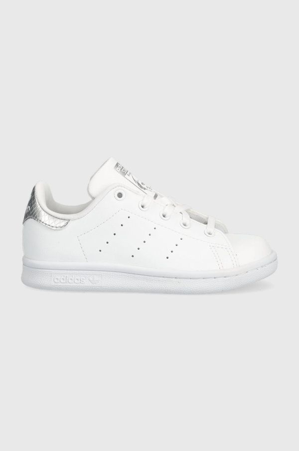 adidas Originals Otroške superge adidas Originals STAN SMITH C bela barva