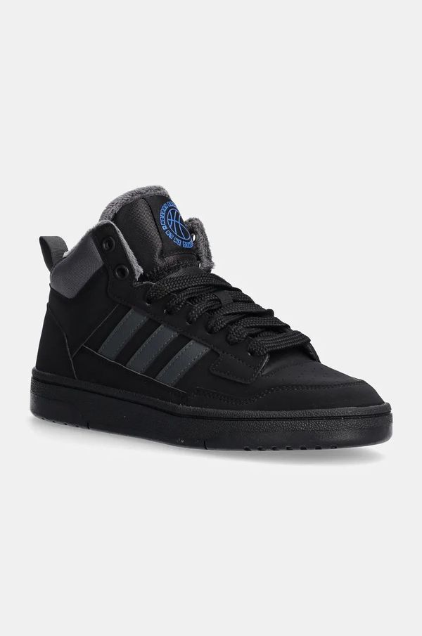 adidas Otroške superge adidas RAPID COURT MID WINTERIZED črna barva, JR2804