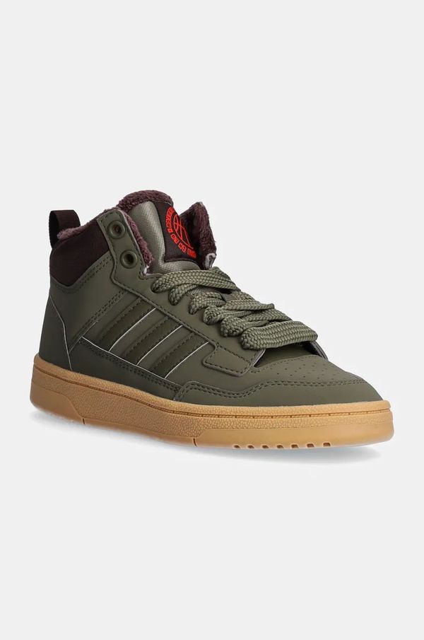 adidas Otroške superge adidas RAPID COURT MID WINTERIZED zelena barva, JR2813