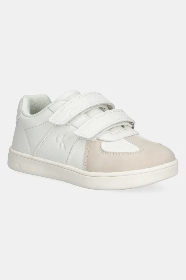 Calvin Klein Jeans Otroške superge Calvin Klein Jeans bela barva, V1X9-82075