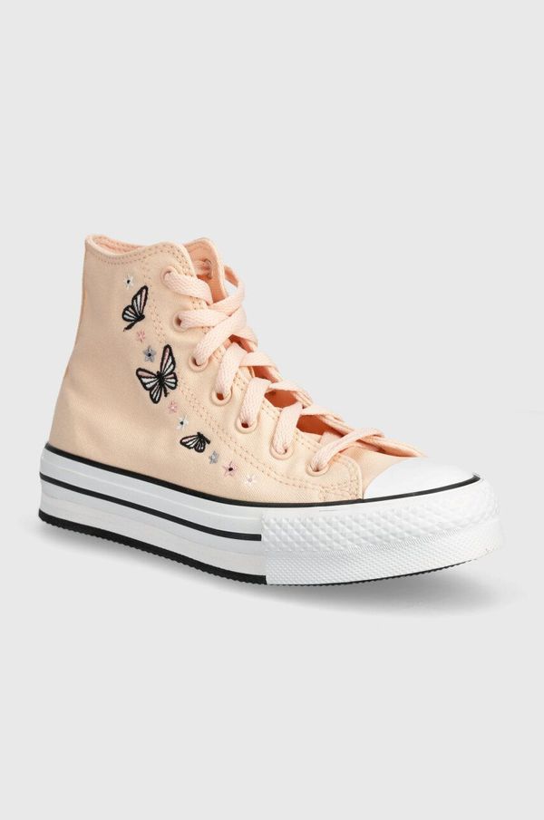 Converse Otroške superge Converse A07355C oranžna barva