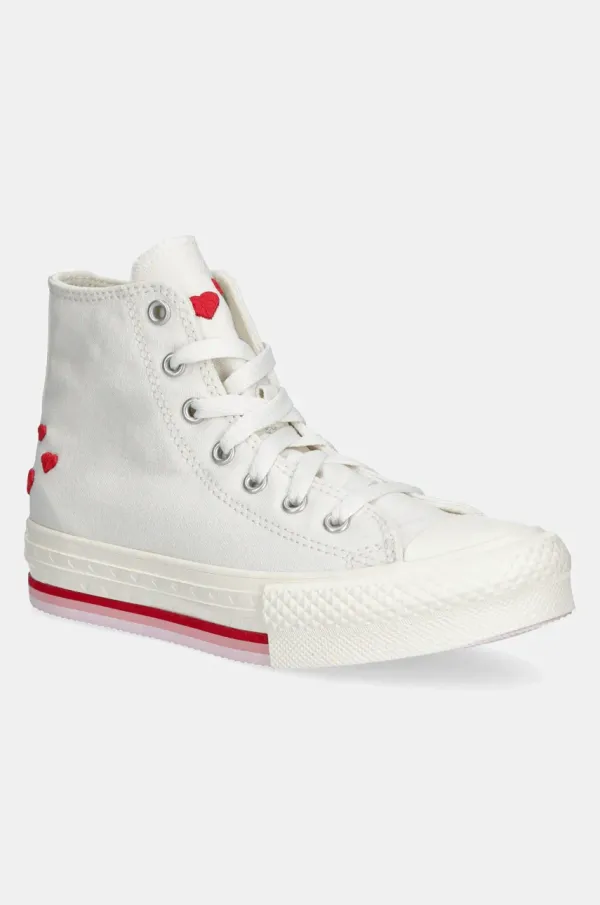 Converse Otroške superge Converse Chuck Taylor All Star EVA Lift bela barva, A10717C