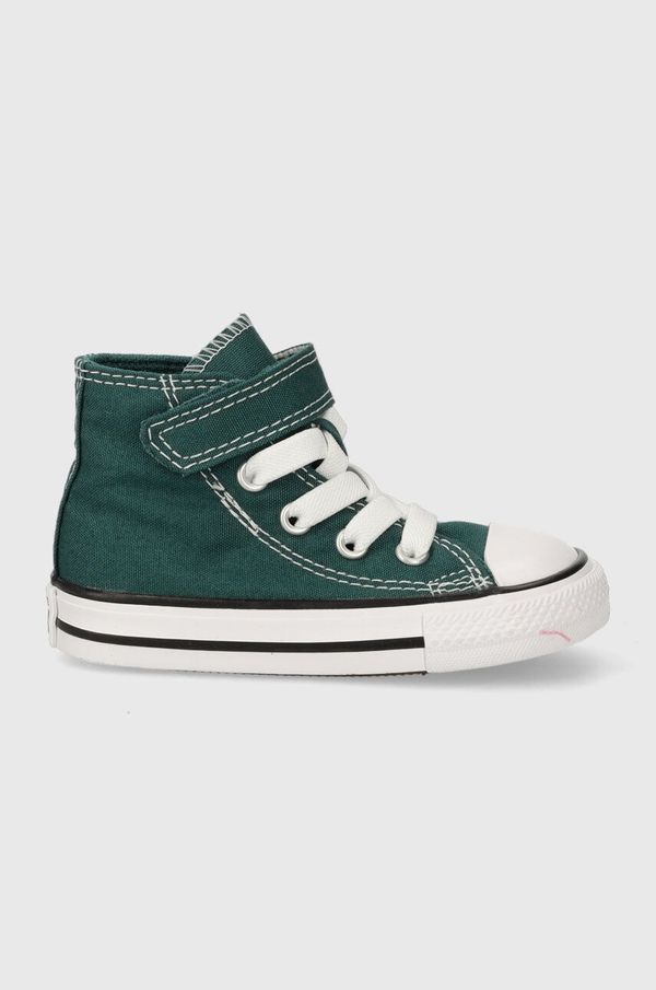 Converse Otroške superge Converse zelena barva