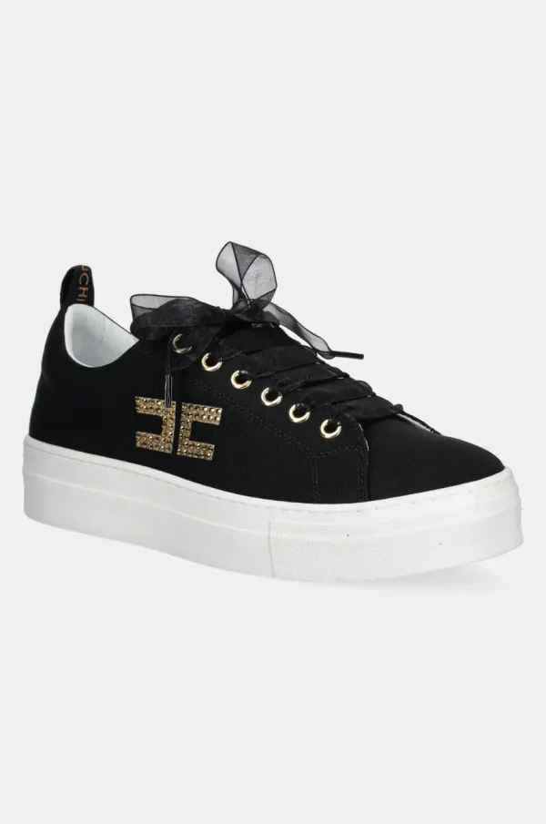 Elisabetta Franchi Otroške superge Elisabetta Franchi črna barva, F4A9-E0241