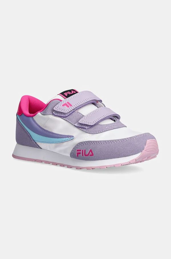 Fila Otroške superge Fila ORBIT REVOLUTION velcro vijolična barva, FFK0225