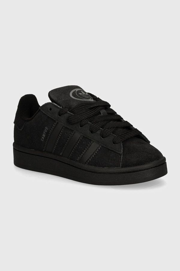 adidas Originals Otroške superge iz semiša adidas Originals CAMPUS 00s črna barva, JI4395