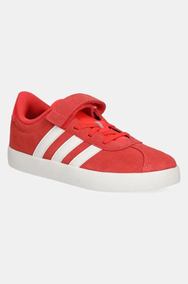 adidas Otroške superge iz semiša adidas VL COURT 3.0 oranžna barva, JH6314