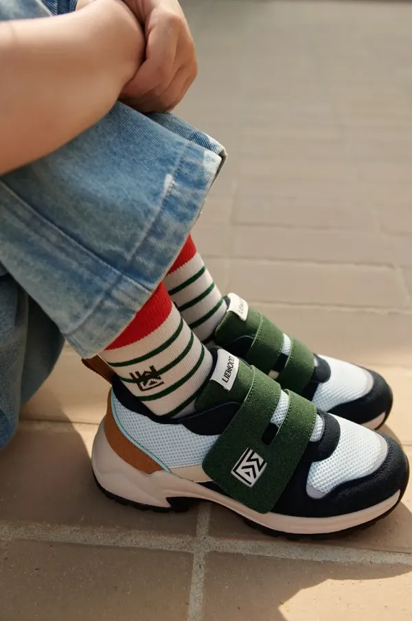 Liewood Otroške superge Liewood Denisa Sneakers mornarsko modra barva, LW19661