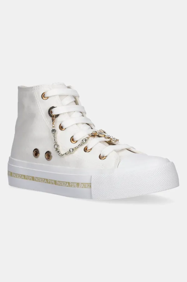 Patrizia Pepe Otroške superge Patrizia Pepe bela barva, PPJ310