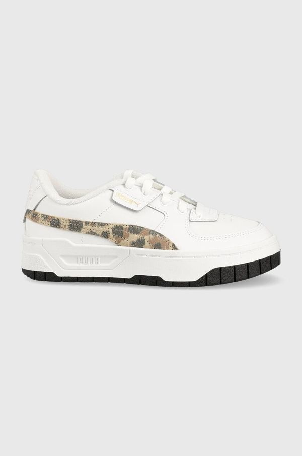 Puma Otroške superge Puma Cali Dream Animal Print Jr bela barva